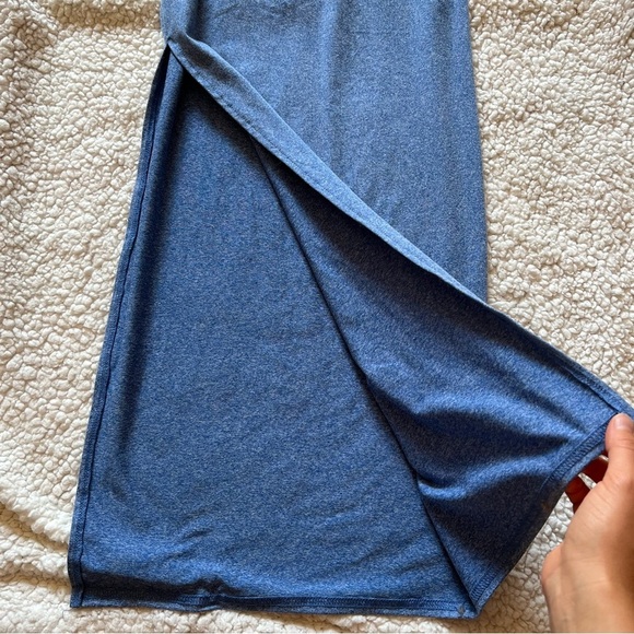 SHEIN Blue Maxi Side Slit Dress - Picture 3 of 6